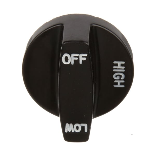 Knob 2 D, Off-High-Low